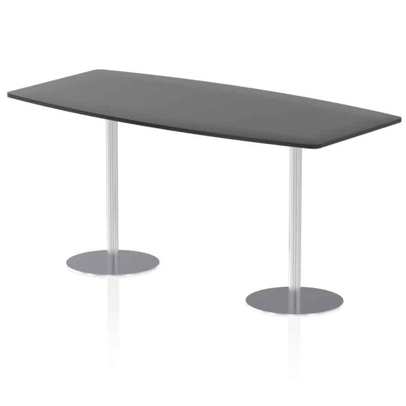 Italia High Gloss Boardroom Table Silver Leg - Image 7