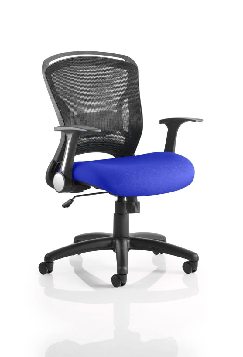 Zeus Medium Mesh Back Task Operator Office Chair with Arms - Image 6