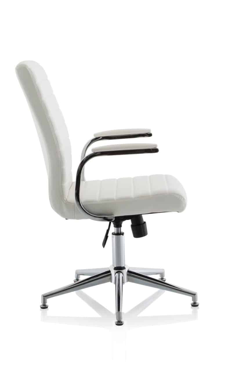Ezra Medium Back Leather Executive Office Chair with Arms - Image 27