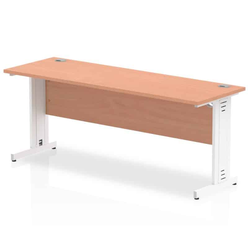 Impulse 1800mm Slimline Desk Cable Managed Leg - Image 2