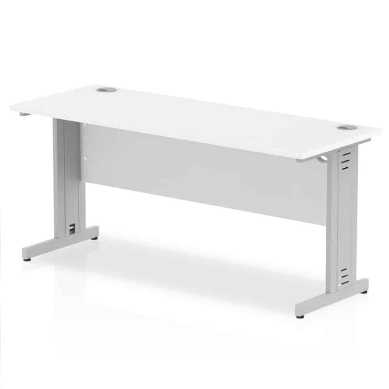 Impulse 1600mm Slimline Desk Cable Managed Leg - Image 11