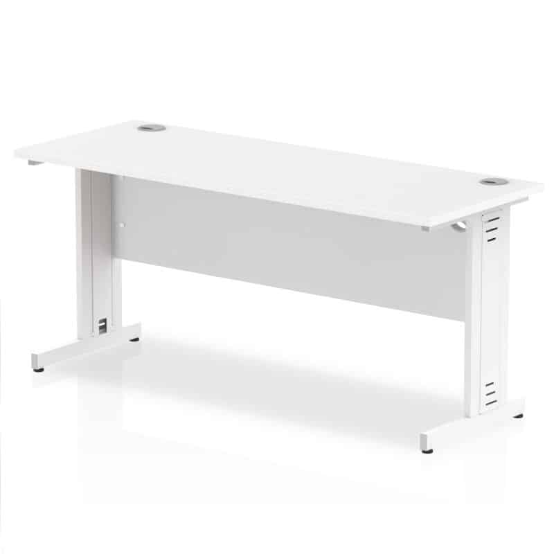 Impulse 1600mm Slimline Desk Cable Managed Leg - Image 12