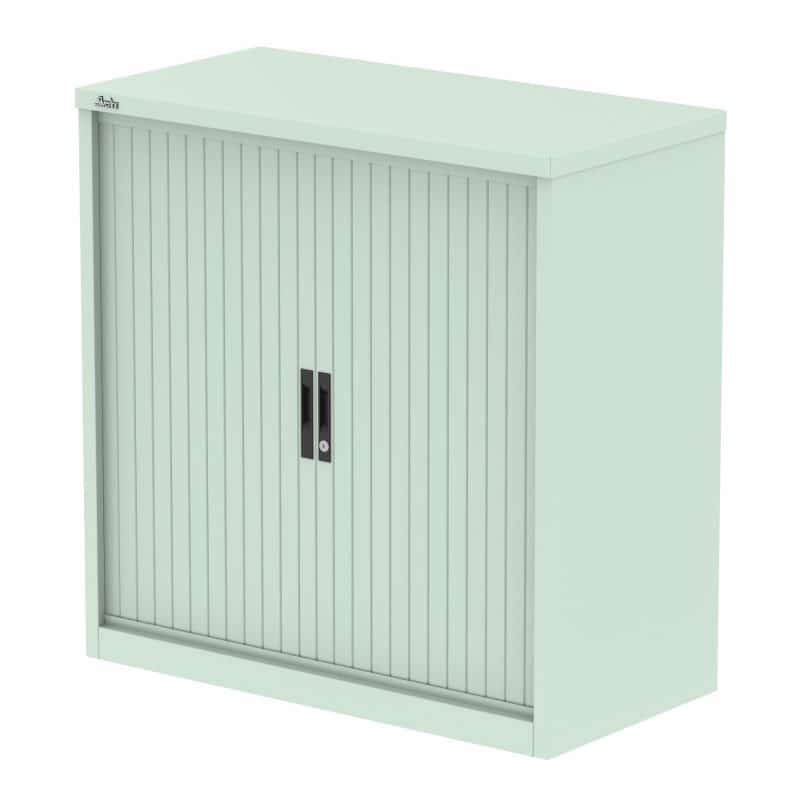 Qube Side Tambour Cupboard With Shelves - Image 15