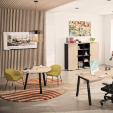 Arches Partage Round & Barrel Meeting Tables