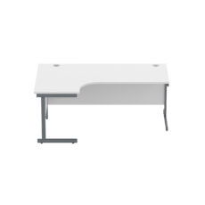 Office Left Hand Corner Desk with Steel Single Upright Cantilever Frame (FSC)