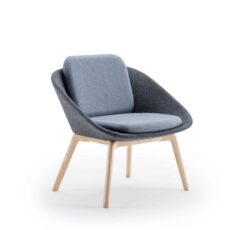 DISHY WOOD Low Back Chair