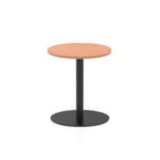 Italia Round Poseur Table Black Leg
