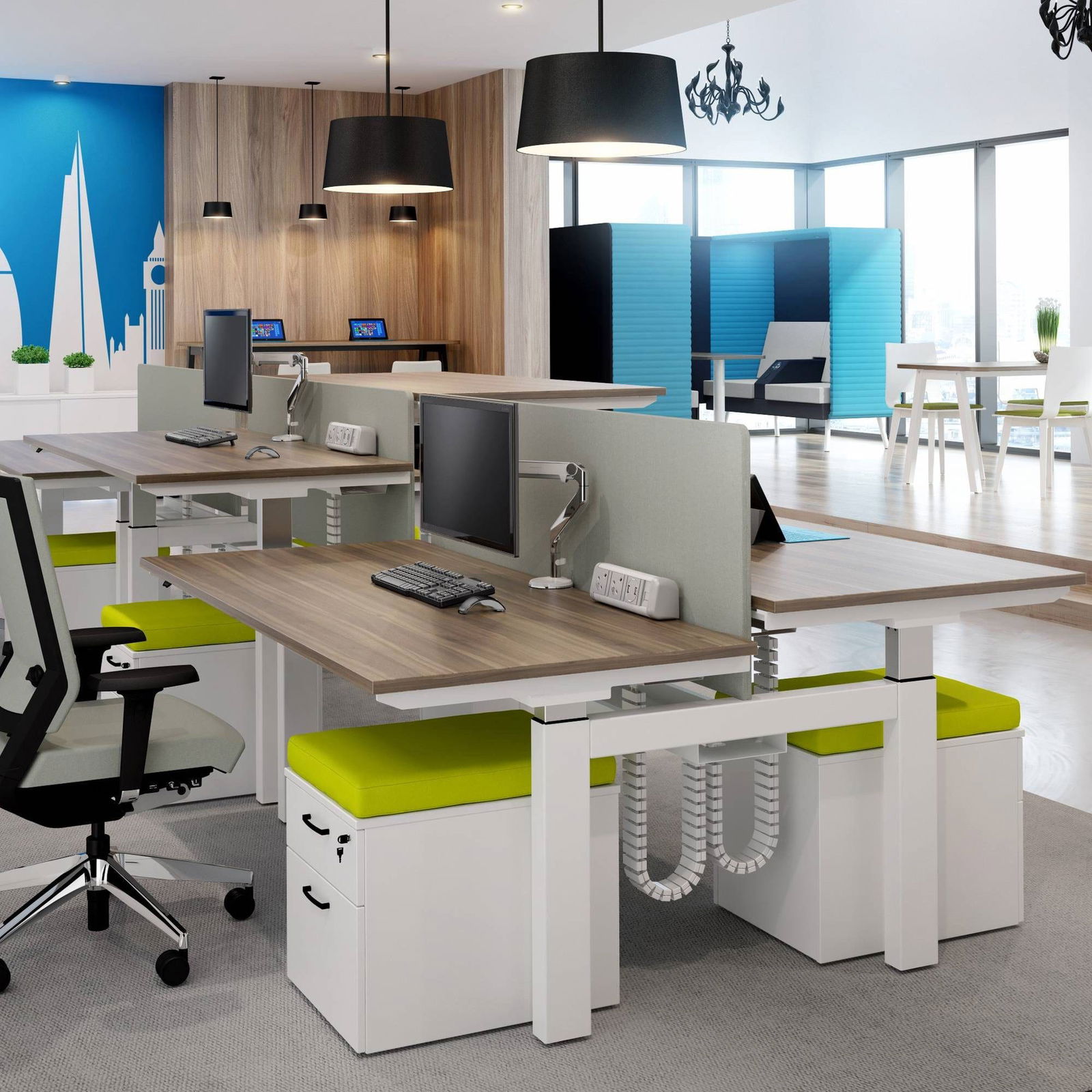 Progress Height Adjustable Bench Desks thumbnail