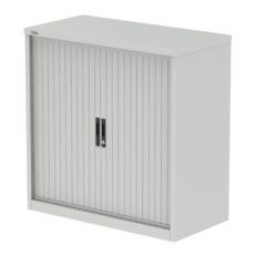 Qube Side Tambour Cupboard With Shelves