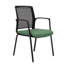 Infinity Mesh Meeting Chair on Black 4 Legged Frame
