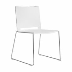 Vice Versa Sled Chair with Plastic Shell