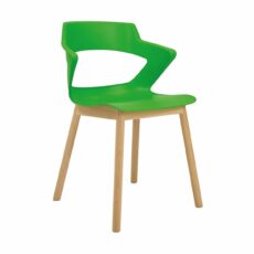 Zen Meeting Chair on 4 Legged Wooden Frame