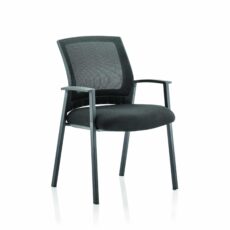 Metro Medium Mesh Back Stacking Visitor Chair with Arms