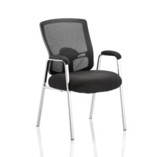 Portland Medium Mesh Back (Straight Leg) Visitor Chair with Arms