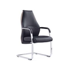 Mien High Back Leather Cantilever Visitor Office Chair