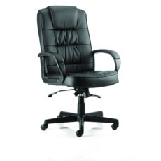 Moore High Back Black Executive Office Chair with Arms