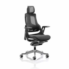 Zure High Back Black Shell Executive Office Chair with Arms