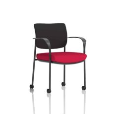 Brunswick Deluxe Medium Back Visitor Office Chair with Arms with Castors