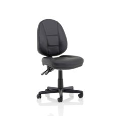 Jackson Medium Back Black Leather Task Operator Office Chair