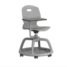 Titan Arc Community Swivel Chair with Arm Tablet