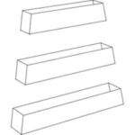 Set of 3 Storage Compartments