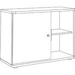 1000w x 460d x 750h  without Legs