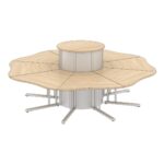 8 Person Circular Call Centre +