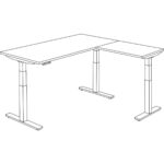 800w x 600d Return Desk
