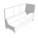 3-Seat Unit with L/H Arm plus