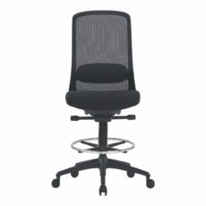 Solo Black Mesh Back Draughtsman Chair