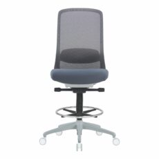 Solo Grey Mesh Back Draughtsman Chair