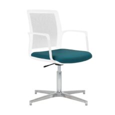 Infinity Mesh Chair White - 4 Star Glides