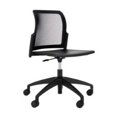 Leola Plastic Shell Chair with Mesh Back