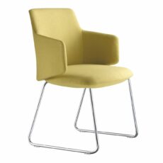 Milo Meeting Chair on Sled Base