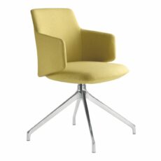 Milo Meeting Chair on Metal Pyramid Base
