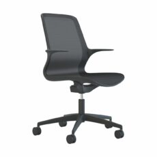 Tempo - Black Mesh Black Shell Chair