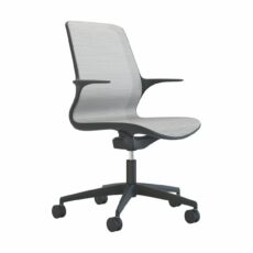Tempo - White Mesh Black Shell Chair