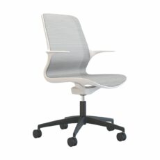 Tempo - White Mesh White Shell Chair