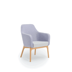 HARC TUB Low Back Lounge Chair Wooden Legs