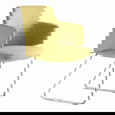 Milo Meeting Chair on Sled Base