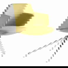 Milo Meeting Chair on Metal Pyramid Base